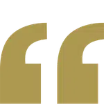Image of a decorative quotation mark in a stylish gold color, symbolizing a quote or dialogue. The design is simple yet elegant, suitable for various contexts such as articles, blogs, or presentations that emphasize the importance of communication and expression. This graphic can enhance visual interest in written content, making it more engaging for readers.